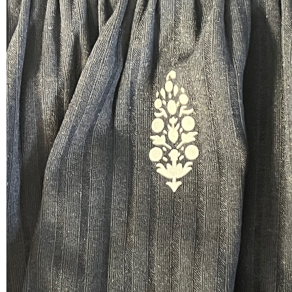 Free People FP Movement Give It A Whirl Skort Black Ribbed Athletic Mini Skirt L - Picture 3 of 7